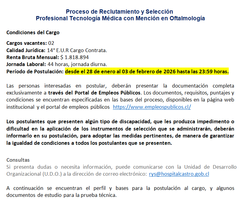 Publicación página web